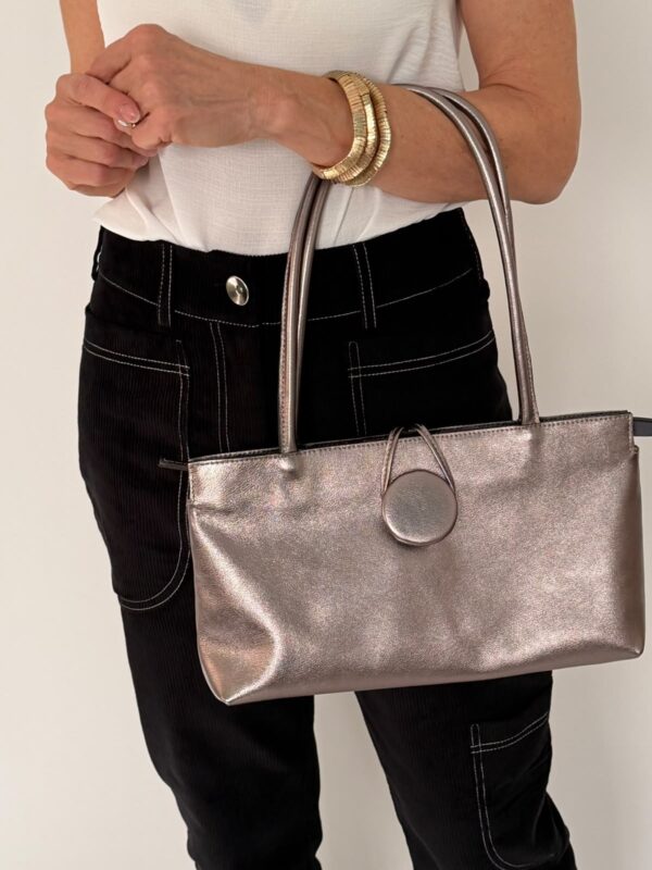 Bolsa Baguete Botão