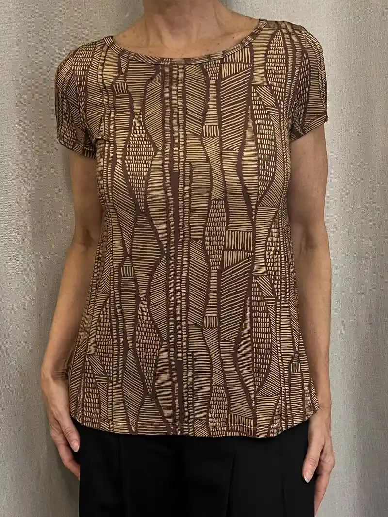 Blusa Tati Manga Curta Estampada