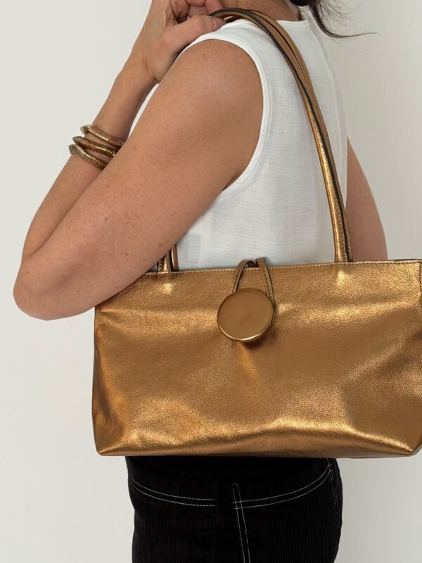 Bolsa Baguete Botão