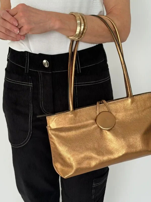 Bolsa Baguete Botão