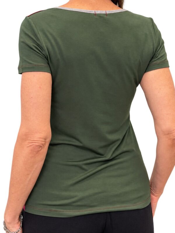 Blusa Kelly manga curta tricolor
